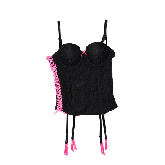 LACE UP CORSET TOP - S