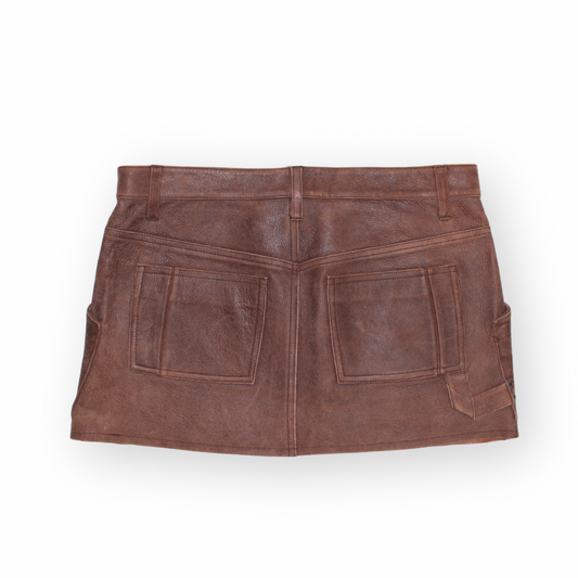 JOIE LEATHER SKIRT - 10