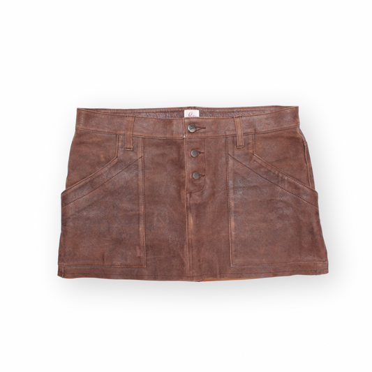 JOIE LEATHER SKIRT - 10