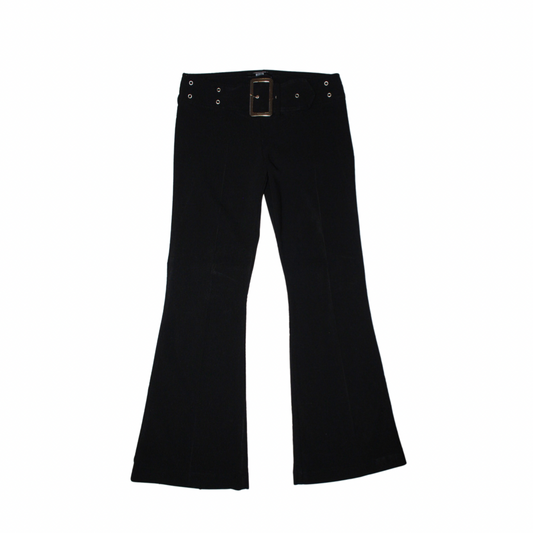 FLARE BELTED PANTS - 32