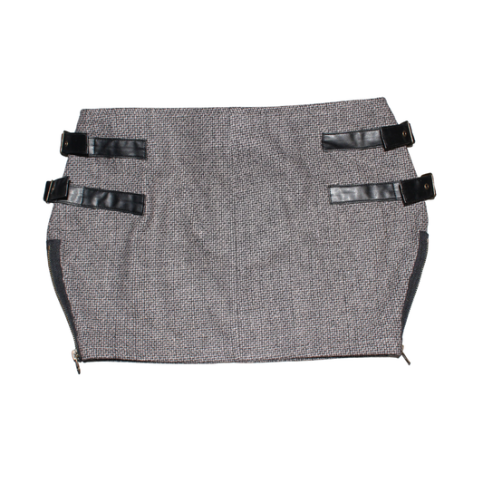 Low-Rise Wool Mini Skirt