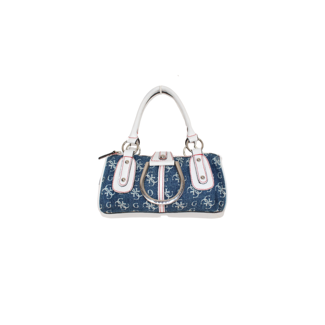 Guess Mini Denim Barrel Bag