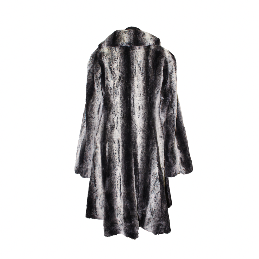 Vintage Faux Fur Long Coat - M