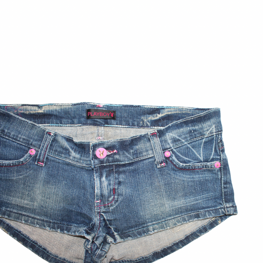 Playboy Micro Denim Shorts - 32