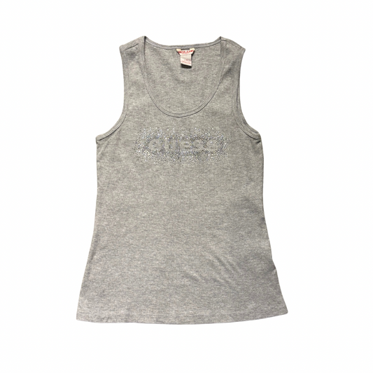 Guess Rhinestone Logo Tank