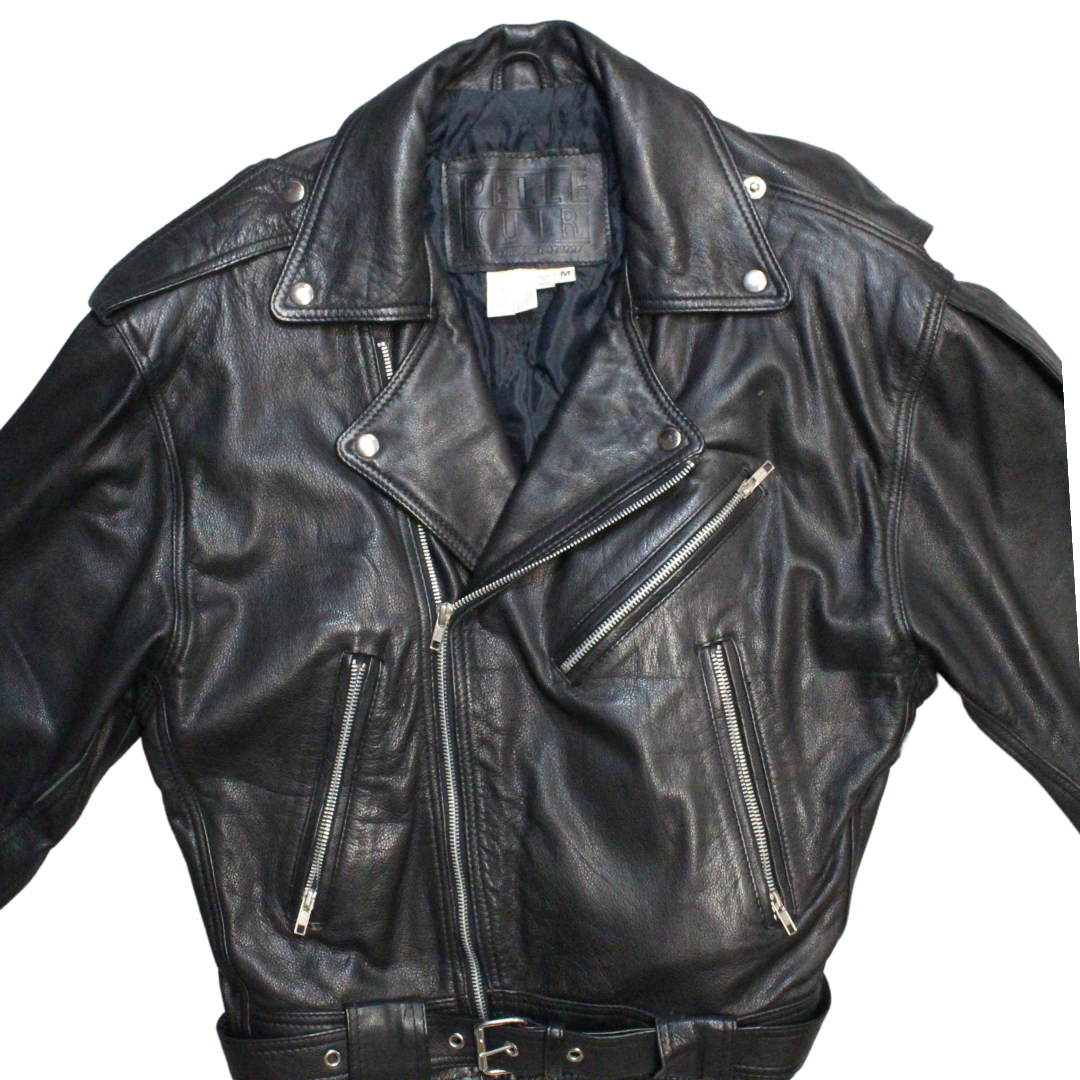 Vintage Moto Leather Jacket - Men’s  M