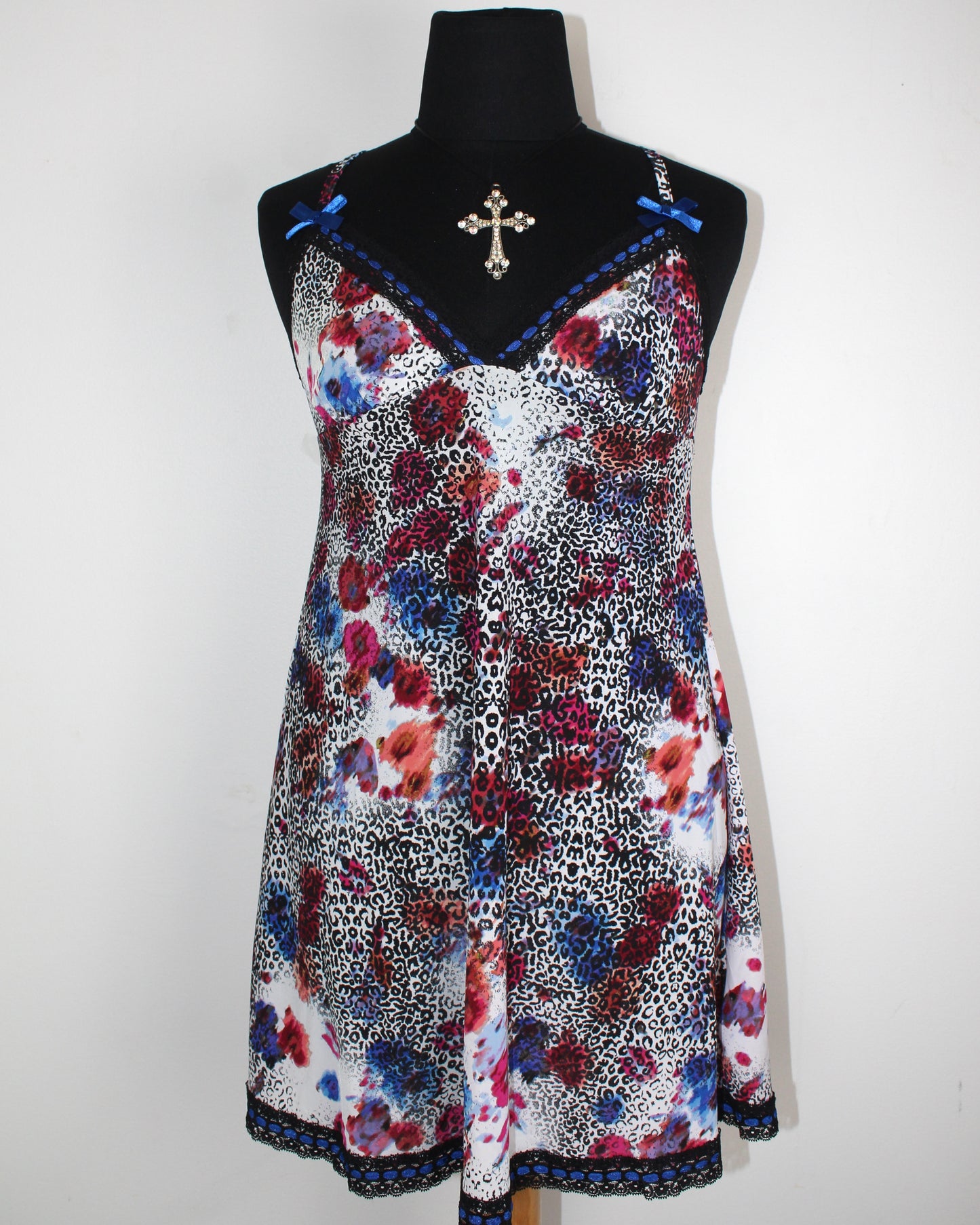 Y2K Cheetah slip dress  - S