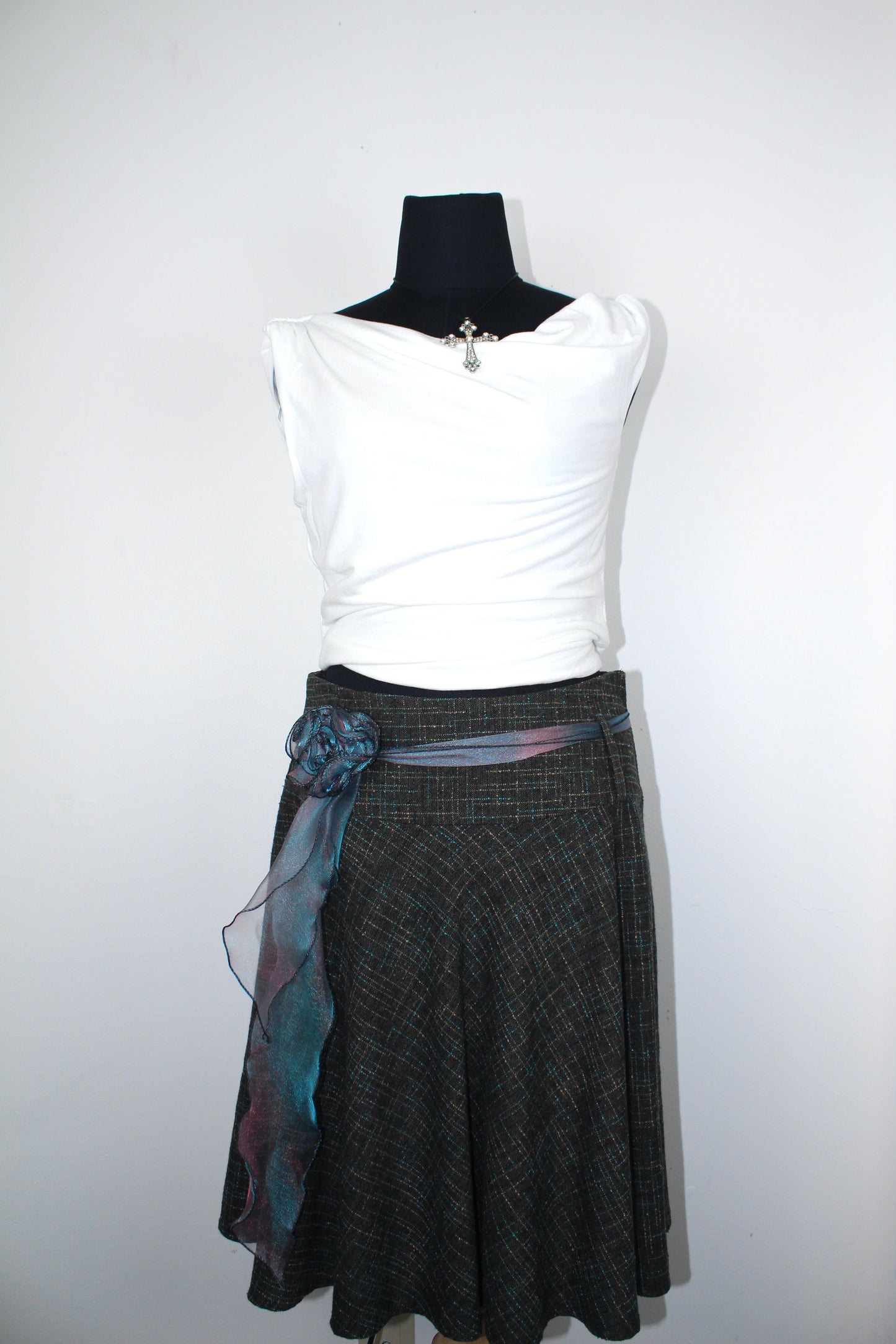 Wool Midi Skirt - 10