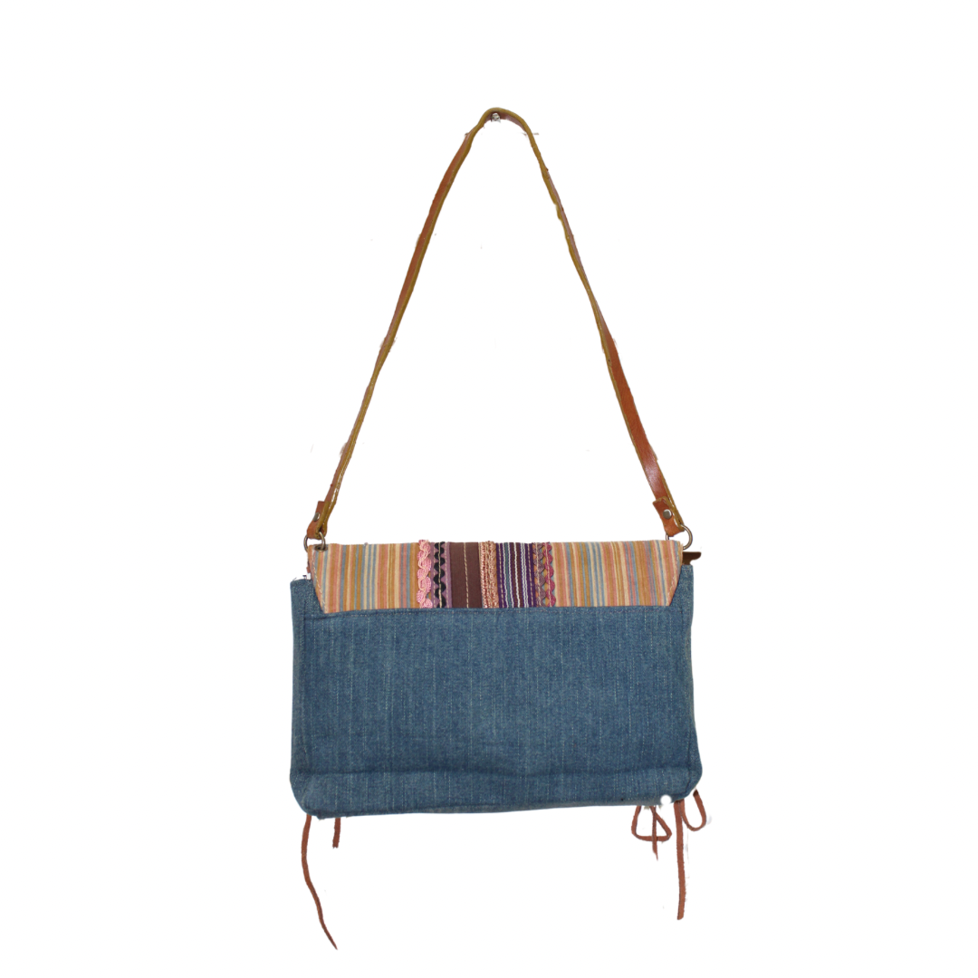 Vintage Denim Shoulder Bag