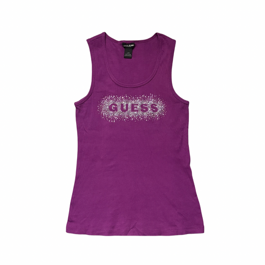 Guess Rhinestone Logo Tank