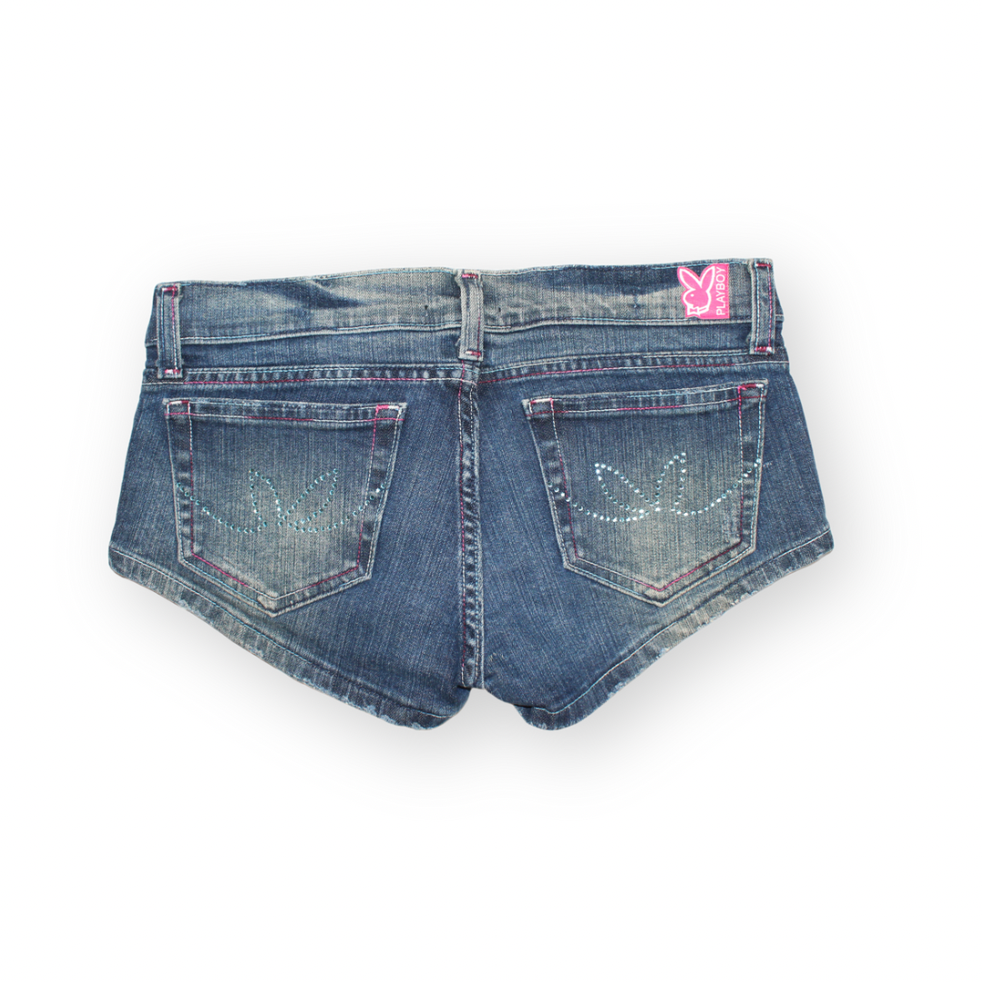 Playboy Micro Denim Shorts - 32