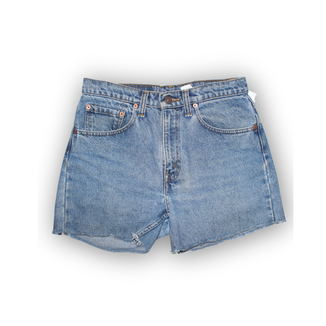 Levis high-waisted cut off denim shorts - 27