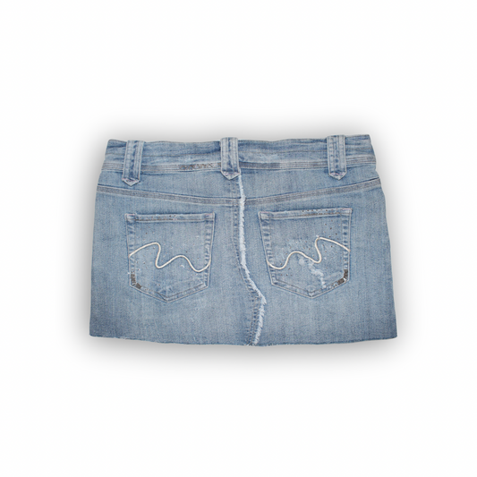 Y2K Low-Rise Denim Skirt - 34"