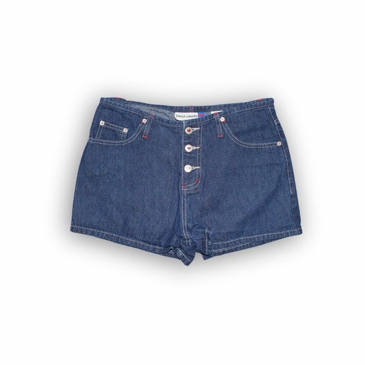 Vintage Button-Fly Denim Shorts - 7